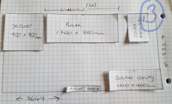 Bathroom layout help please (pics included)