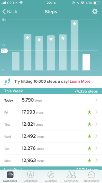 Fitbit steps - how many?