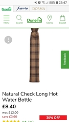 Where do you position your hot water bottle?