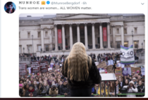 Women's March London says trans voices should be elevated over women's voices
