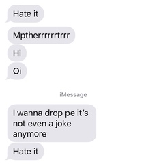 Fear and panic DD will drop out of school completely