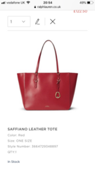 Leather tote bag £100 or under?