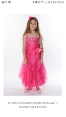 Fuchsia BM Dress for 9 year old
