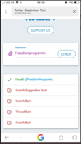 IMPORTANT! Chris Ashton "It seem twitter have shadow banned FreedomProgramm because women don’t have penises. Ensuring women cannot access the support they need in crisis."