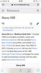 Can Harry Hill practice as a doctor?