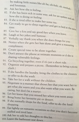 Would you like your husband to do these things?