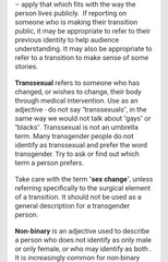 The BBC has changed its reporting guide on gender
