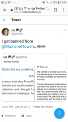 Liz the Glitch stalks Posie and Megan