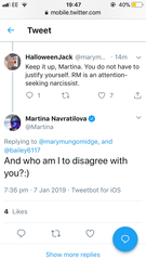Martina Navratilova states the obvious