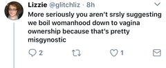 Liz the Glitch stalks Posie and Megan