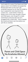 Parent and child parking - don’t be an arsehole