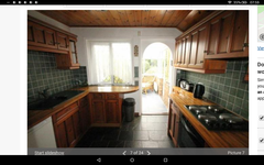 Walking straight into a kitchen/diner