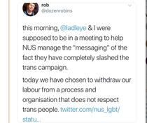 Defunding of NUS Trans campaign
