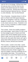 Parent and child parking - don’t be an arsehole