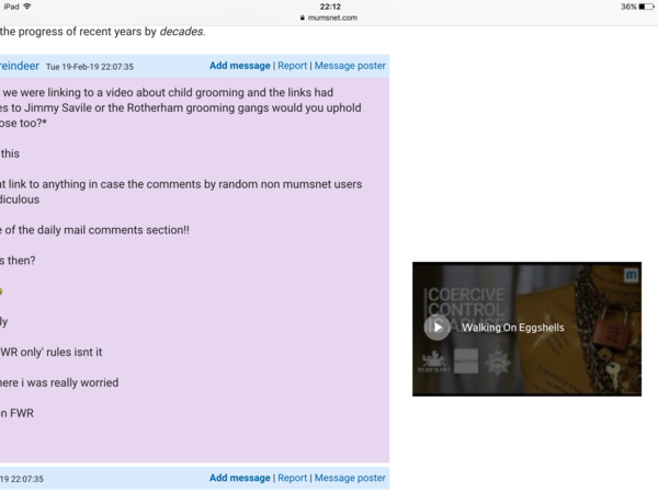 Julia Long asking Munro  Bergdorf about child exploitation