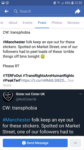 "Trans kids burn TERFS"