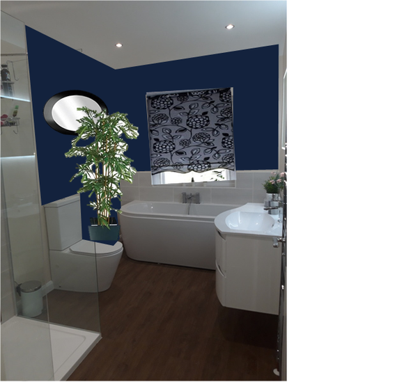 To ask you to look at this pic of my new bathroom and tell me why I hate it!