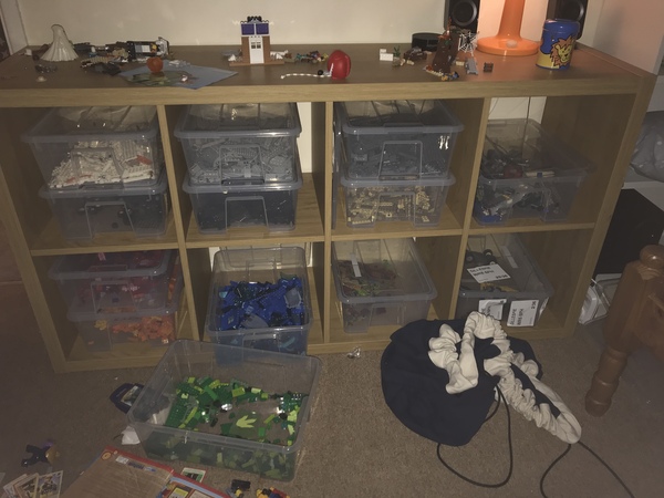 To ask for the simplest way to organize a fuckton of lego?