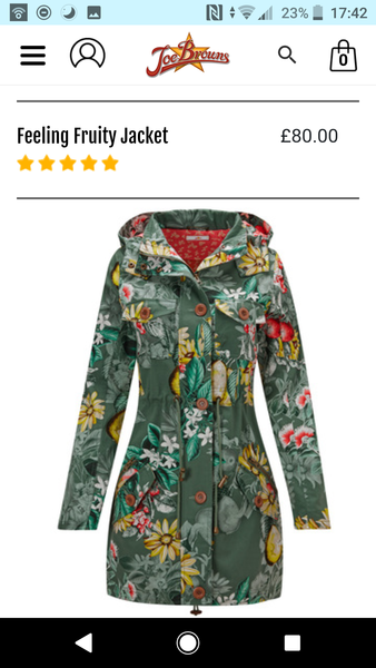 Bright patterned fun waterproof raincoat