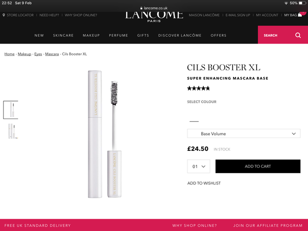 Lancôme Cils Booster XL - £24.50 - any equally good cheaper alternatives?
