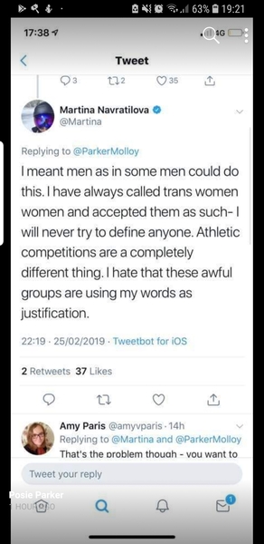 No Martina. All transwomen are born male!
