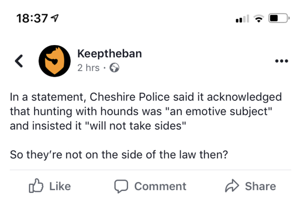 Police won’t take sides