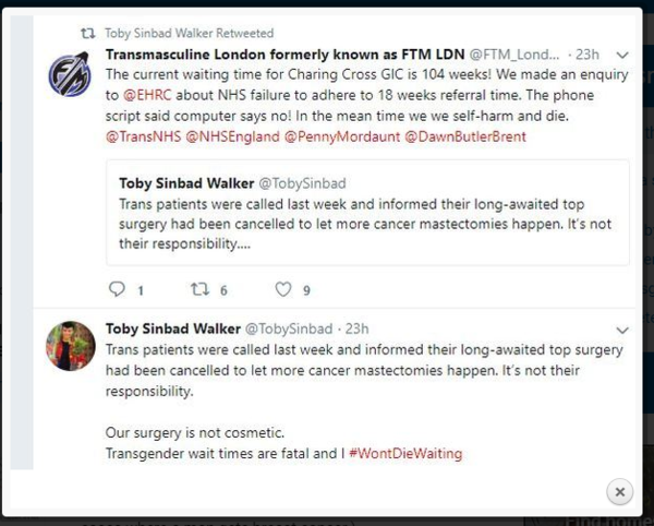 Guardian "investigation" - Trans patients in England face 'soul destroying' wait for treatment