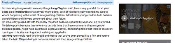 Julia Long asking Munro  Bergdorf about child exploitation