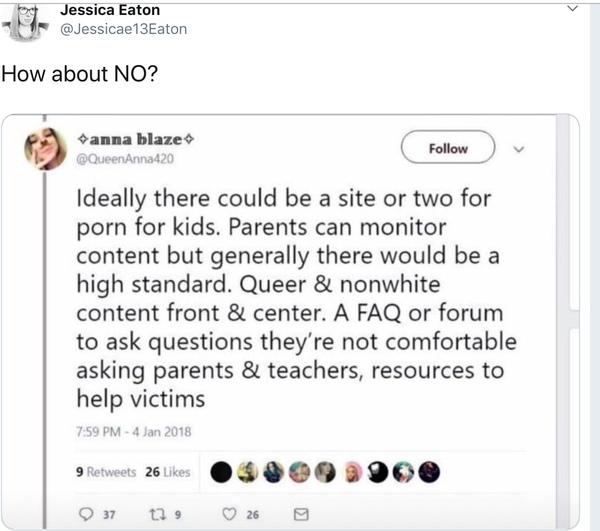 Pornography targetting children