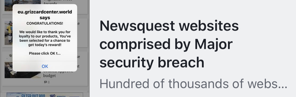 I keep getting redirected to a spam ‘FB gifts’ thing?