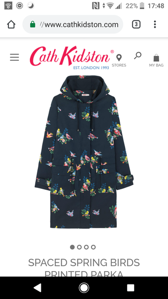 Bright patterned fun waterproof raincoat