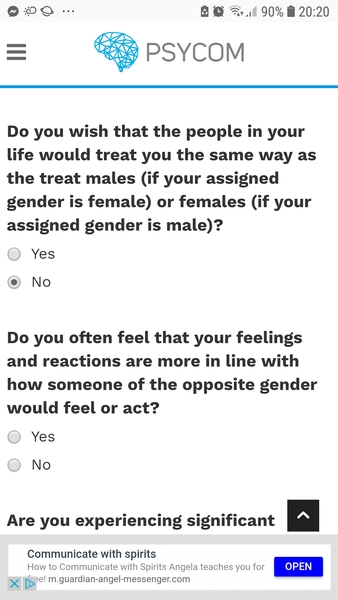 Do you have gender dysphoria?
