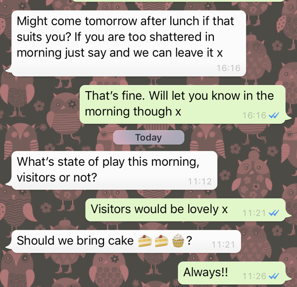 To think this is how newborn visits should be?