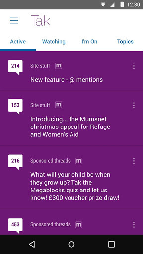 Android Talk app feedback