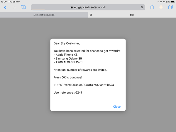 I keep getting redirected to a spam ‘FB gifts’ thing?