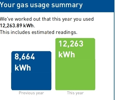 To think £250 on gas and electric is far too much?