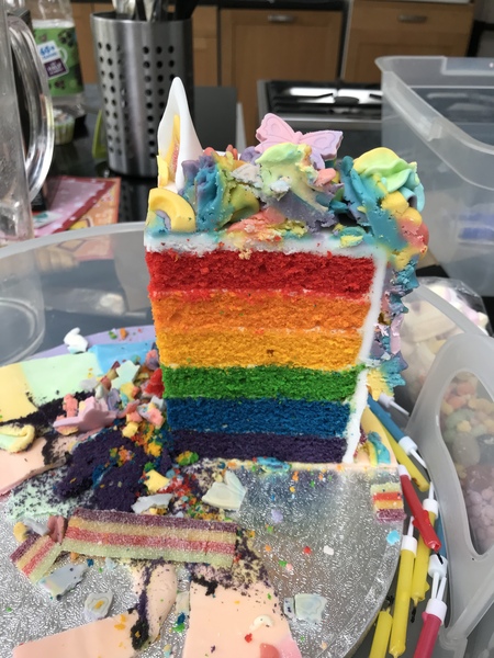 What food colouring for rainbow cake?