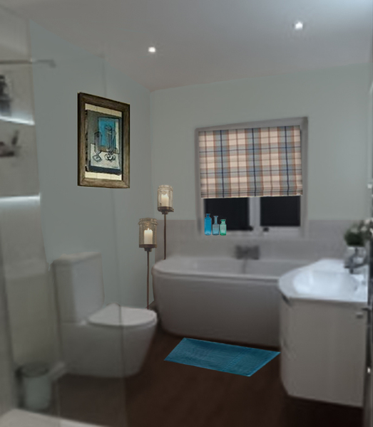 To ask you to look at this pic of my new bathroom and tell me why I hate it!