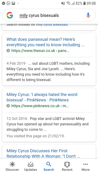 Miley Cyrus is heterosexual