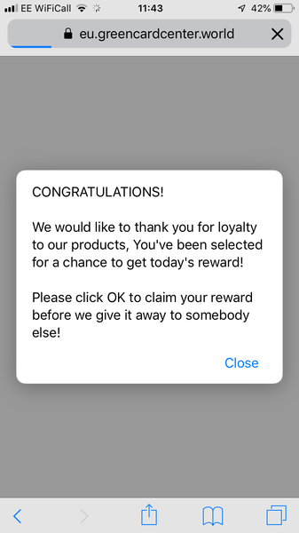 I keep getting redirected to a spam ‘FB gifts’ thing?