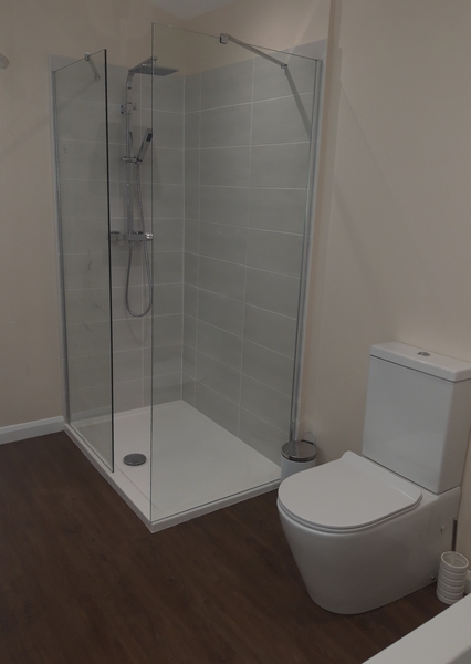 To ask you to look at this pic of my new bathroom and tell me why I hate it!