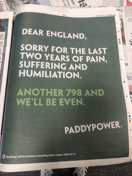 Has anyone seen the Paddy Power ads today?