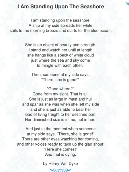 Poem or reading - non religious and less obvious