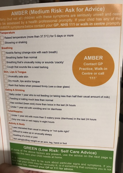 To ask how to treat a 10mo with a temp of 40.2