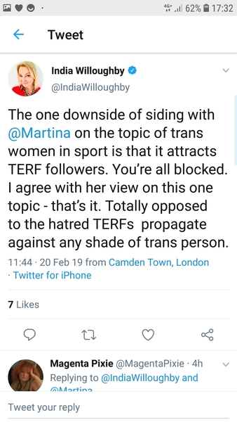 Martina speaks out!
