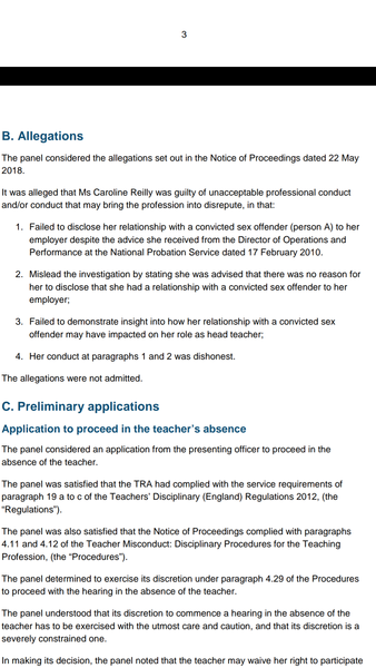 to ask if you know about the NCTL teachers sanctions?