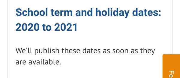 About term dates?
