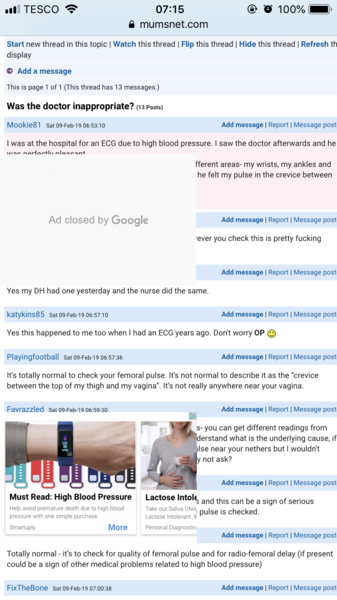 Ad taking over Browser