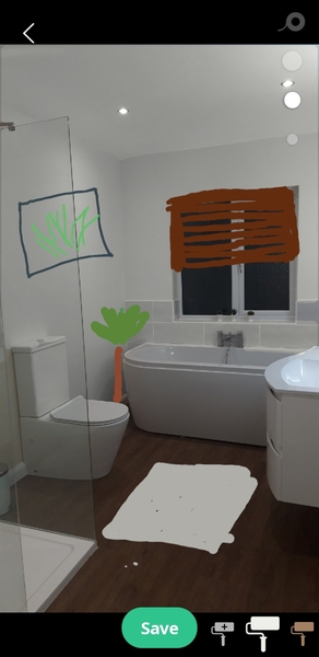 To ask you to look at this pic of my new bathroom and tell me why I hate it!