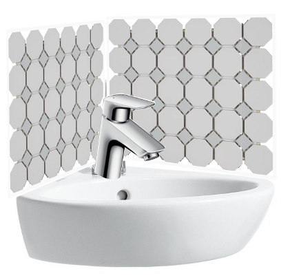 Tiling a corner backsplash